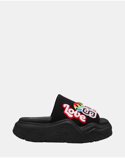 Steve Madden - Spanky-P Black Sandals