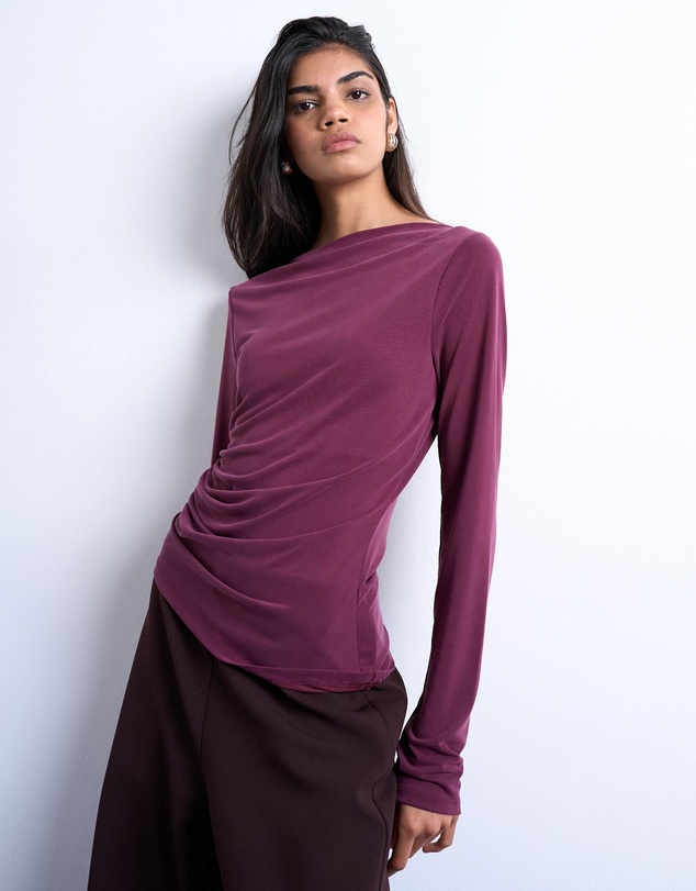 TOPSHOP - Cupro LS Hitch Side Detail Top