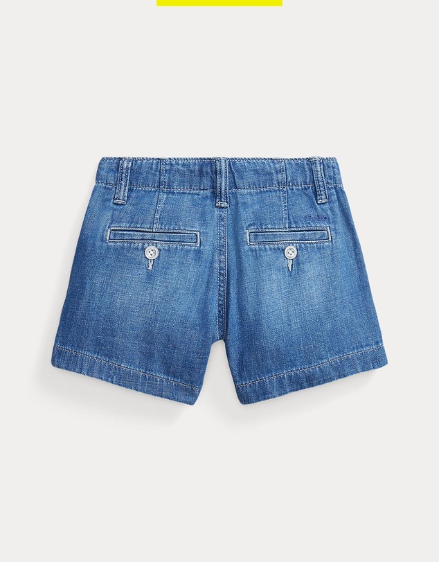 Polo Ralph Lauren - Indigo Cotton Denim Shorts - Kids