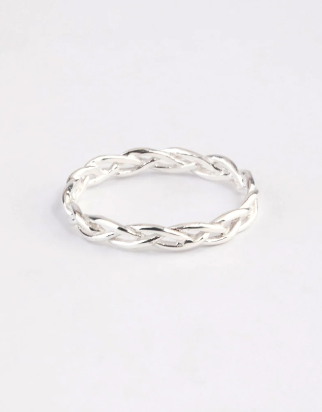 Lovisa - Sterling Silver Braided Ring