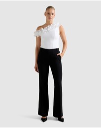 Forever New - Sadie Tipped Shoulder Ruffle Top