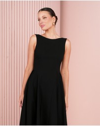 Azzurielle - Parrie Full Skirt Midi Dress