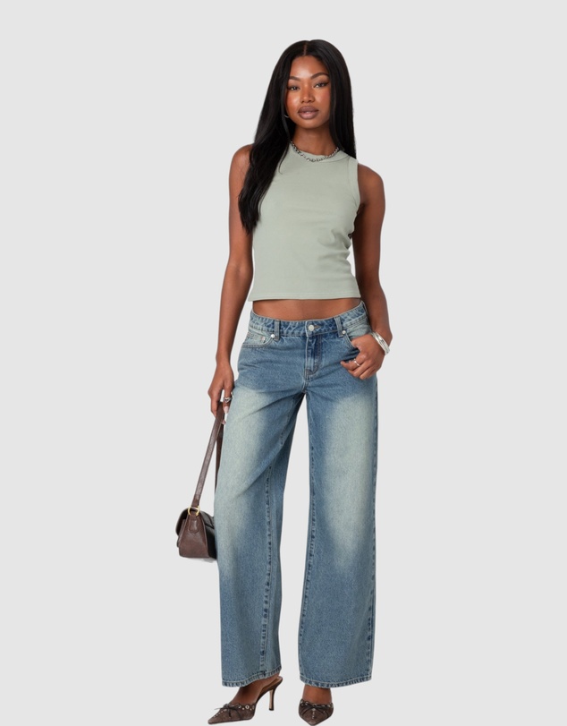 EDIKTED - Standard Ribbed Tank Top