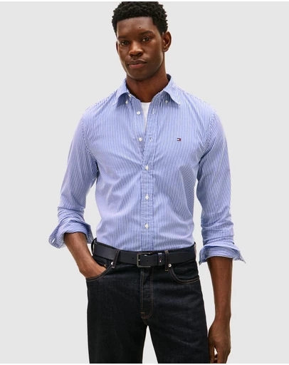 Tommy Hilfiger - TH Flex Regular Fit Stripe Shirt