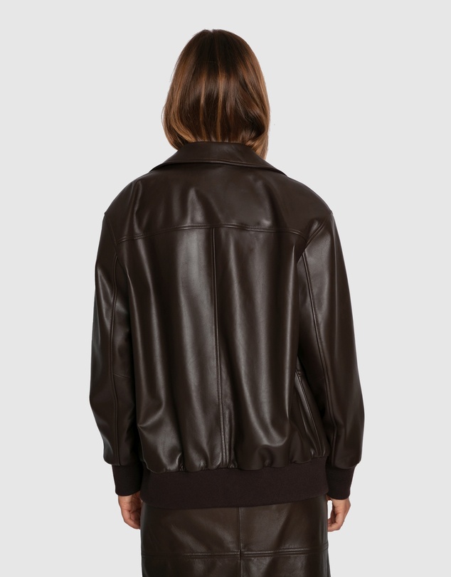 Belle & Bloom - Desert Moon Leather Bomber Jacket