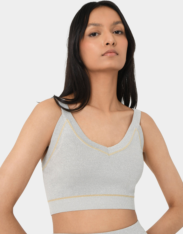 Forcast - Shay Lurex Knit Bra Top