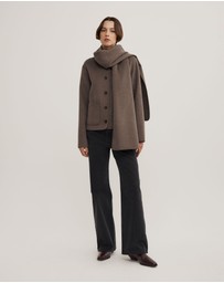 Witchery - Crop Scarf Coat