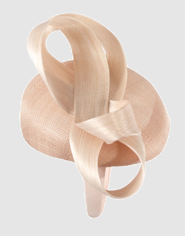Max Alexander - Blush Pillbox Racing Fascinator