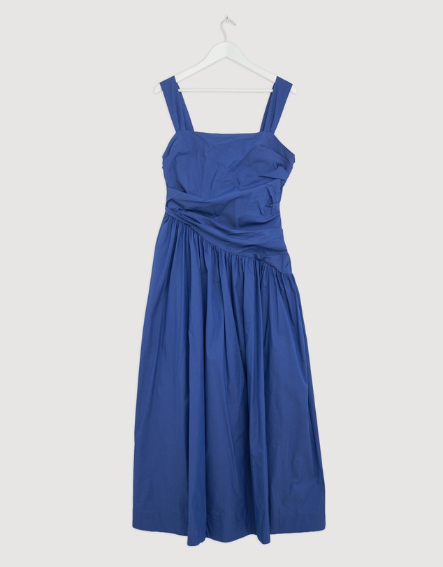 Revibe - Repaired AERE Kylara Ruched Midi Dress - AU 14