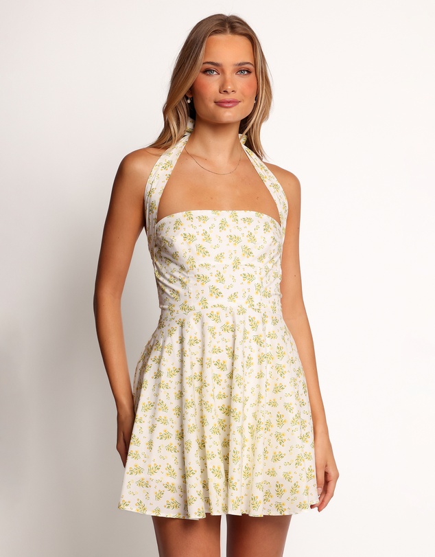 Petal & Pup - Thornton Mini Dress - Yellow Floral