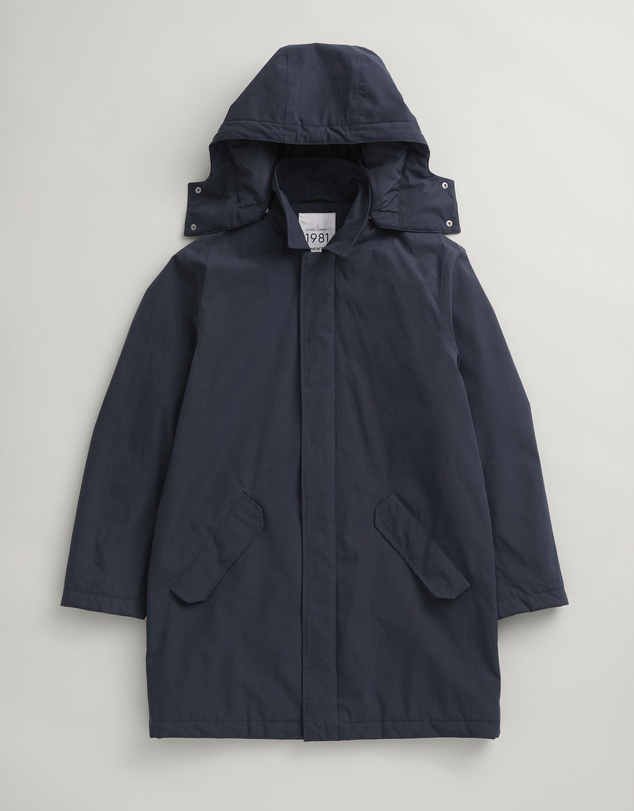 Seasalt - Seasalt Cornwall Navy Stone Wave Coat