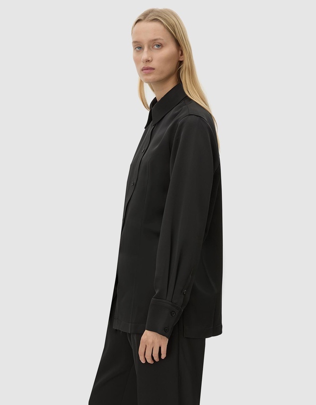 C&M CAMILLA AND MARC - Ground Satin Long Sleeve Shirt