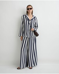 BONDI BORN - Orta Silk Long Sleeve Blouse