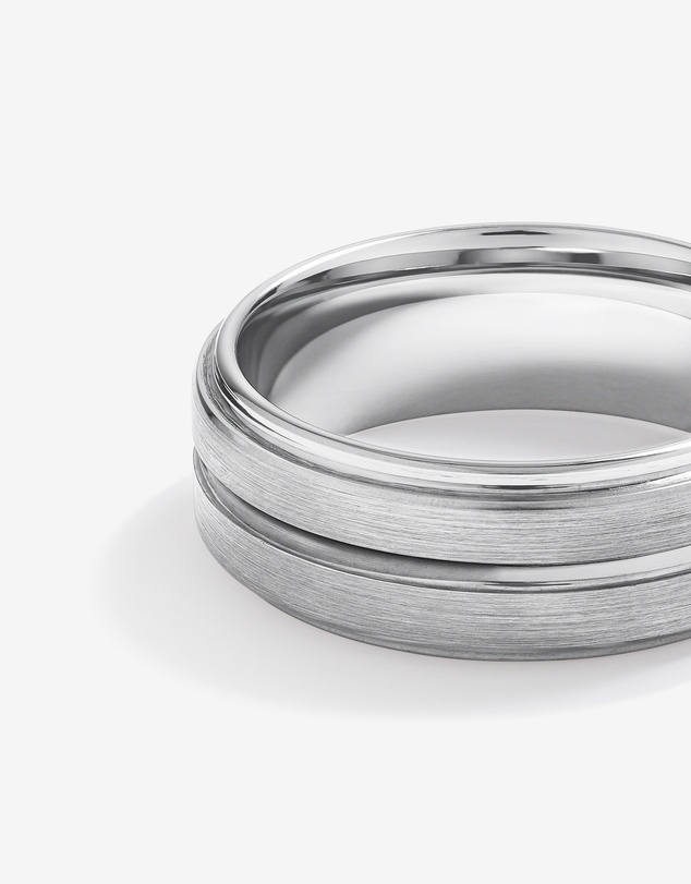 Michael Hill - 8mm Patterned Wedding Band in Tungsten