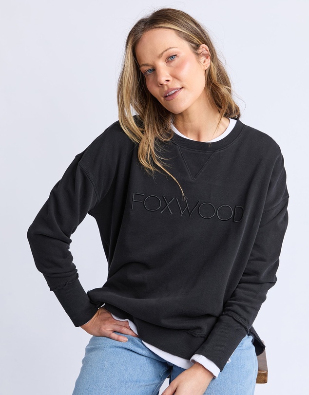 Foxwood - Simplified Crew Black On Black