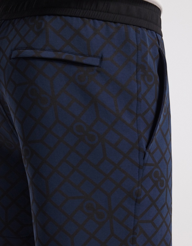Calibre - Monogram Print Sweatshorts Mid Blue