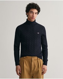 Gant - Cotton Cable Turtleneck Knit