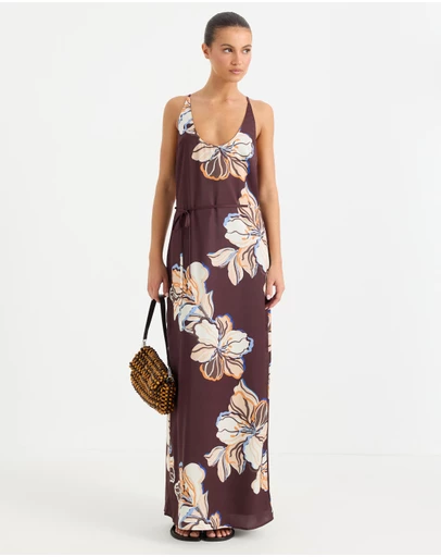 Calli - Julien Scoop Neck Maxi Dress
