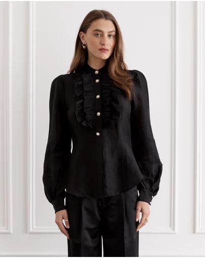 Aqua Blu Australia - Foncé Anastasia Blouse