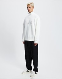 Armani Exchange - Chest Logo Half Zip Sweatshirt
