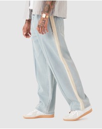 Zanerobe - Stitched Pintuck Denim Pant LT Blue