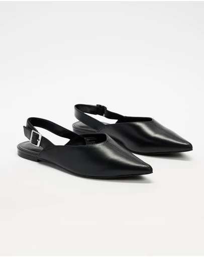 Atmos&Here - Kiera Slingback Leather Flats