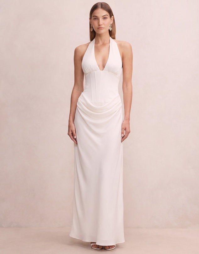 Forever New - Airlie Halter Neck Corset Maxi Dress