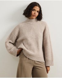 Atmos&Here - Charll Funnel Neck Knit Jumper