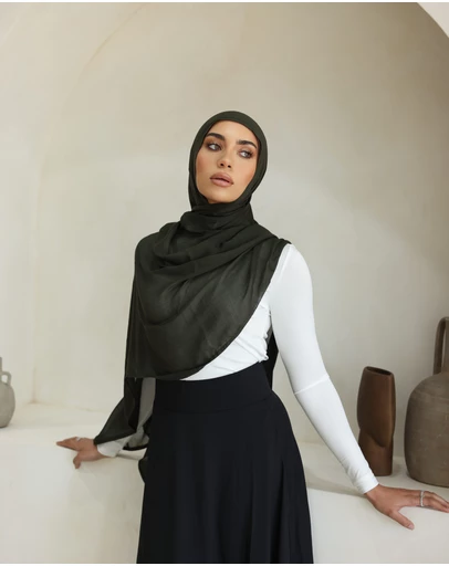 Mod Squad - Double Stitch Hijab- Forest