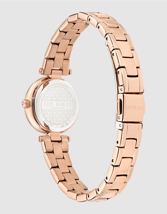 Ted Baker - Jolyye Crystal 24mm Rose Gold-Tone Bracelet Watch
