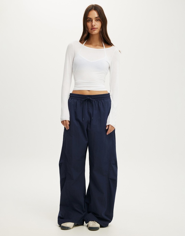 Cotton On Body Active - Active Sheer Boat Neck Long Sleeve