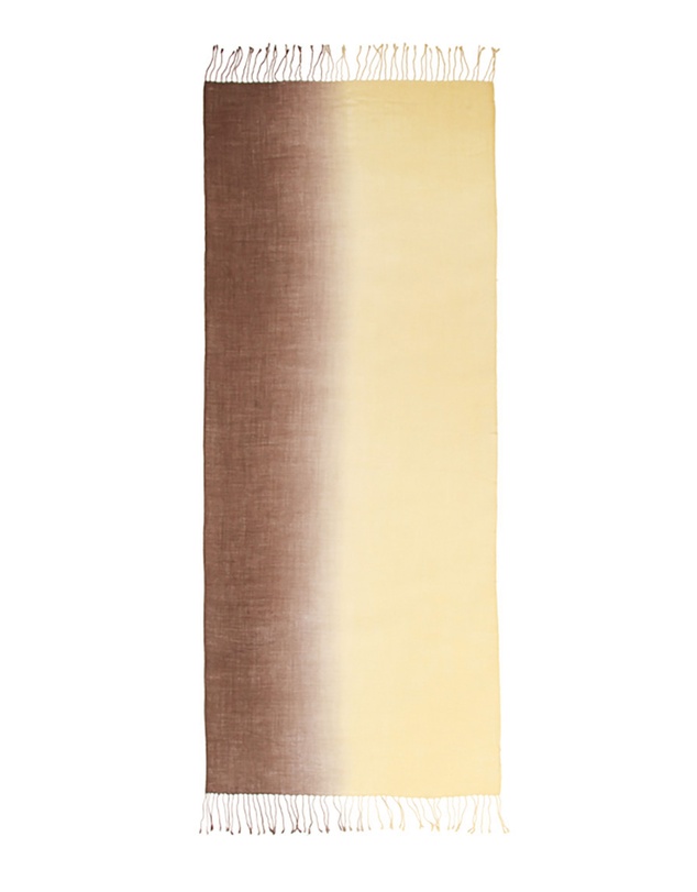 Ozwear Connection Uggs - Ugg 100% Merino Wool Tie Dye Scarf Lemon and Brown