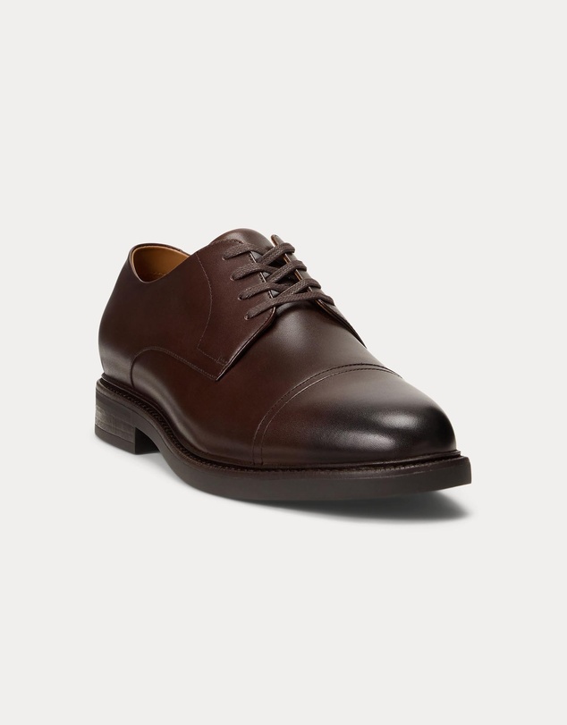 Polo Ralph Lauren - Asher Burnished Leather Derby Shoes - Men's