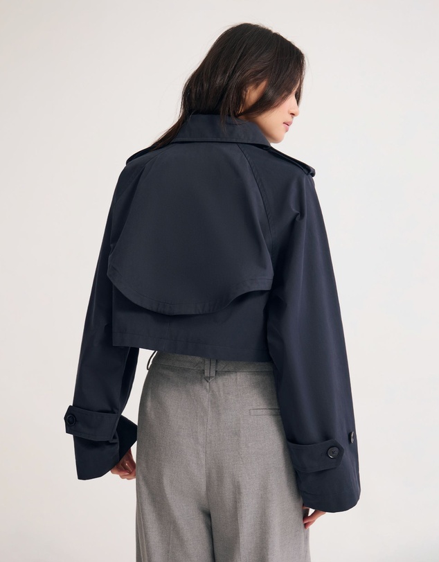 Oxford - Annalise Crop Trench Jacket