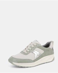 Naturalizer - Shay Jogger Lace-Up Sneaker - White/Green