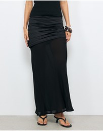 AERE - Asymmetric Maxi Skirt