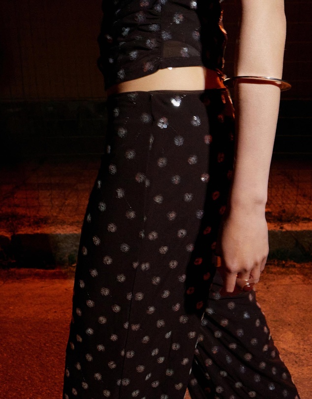 M.N.G - Straight-Leg Trousers with Sequins