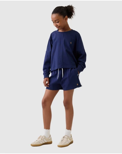 GAP - Varsity Drawcord Shorts - Teens