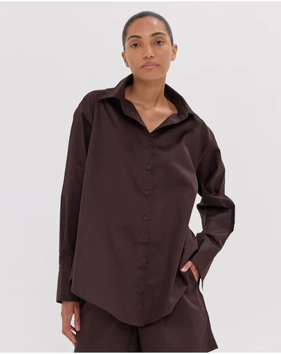 Cloth & Co. - The Split Back Shirt | Brazil Nut