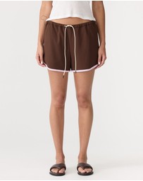 Bassike - Mini Piping Detail Pique Shorts