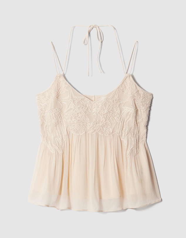 & Other Stories - Embroidered Strappy Top