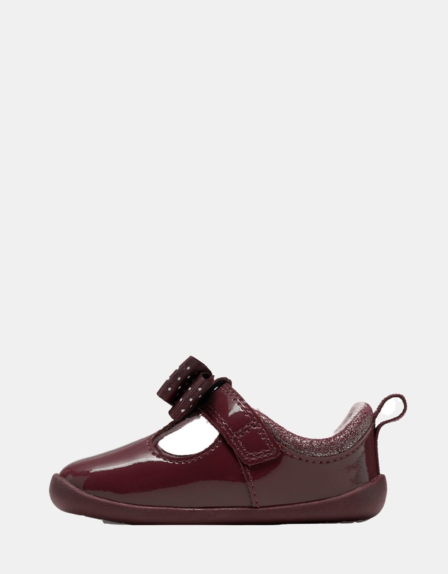 Clarks - Roamer Trim (T) Burgundy Patent