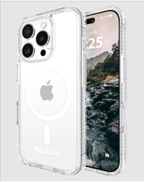 Pelican - Pelican Protector Mag Safe Case for iPhone 16 Pro - Clear
