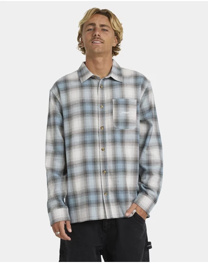 Billabong - Mens Script Long Sleeve Flannel Shirt