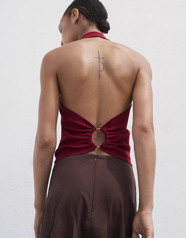 M.N.G - Knitted Top With Hoop Detail