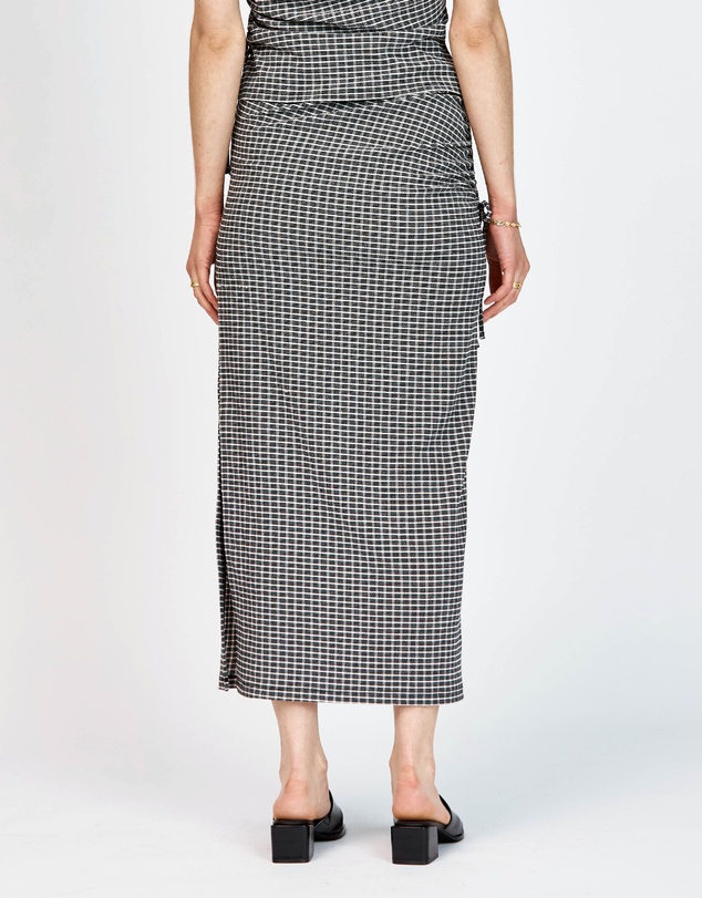 bul - Bruns Skirt Black White Check