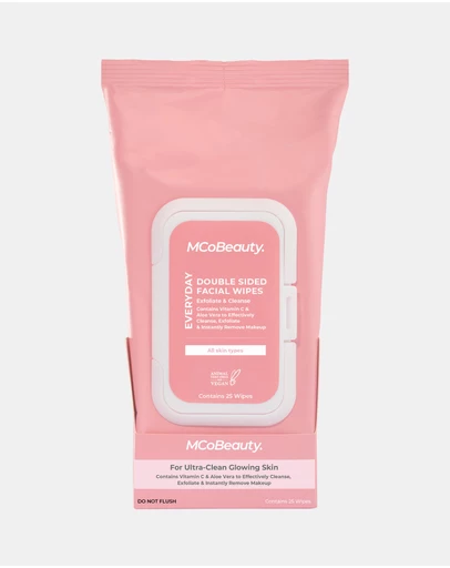 MCoBeauty - 25-Pack Everyday Double-Sided Facial Wipes