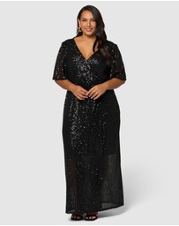 Pink Dusk by Curve Project - Lure Sequin Maxi Dress