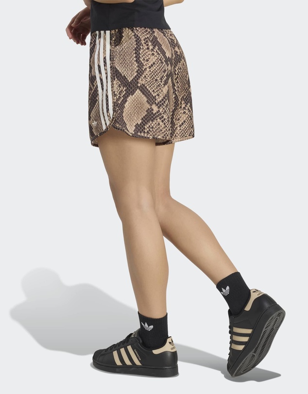 adidas Originals - SNAKE PRINT SATIN SHORTS Womens