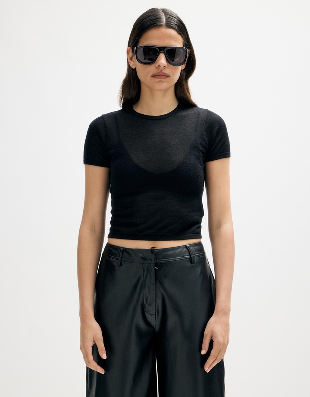 Minima Esenciales - Renna Lyocell Silk Blend Sheer Tee